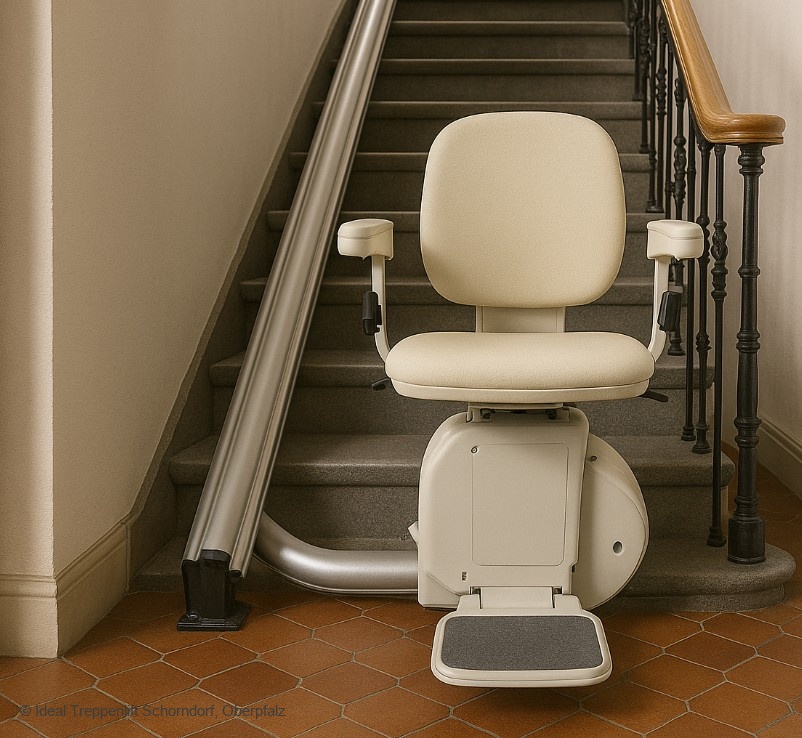 Sitzlift Treppenhaus Schorndorf, Oberpfalz